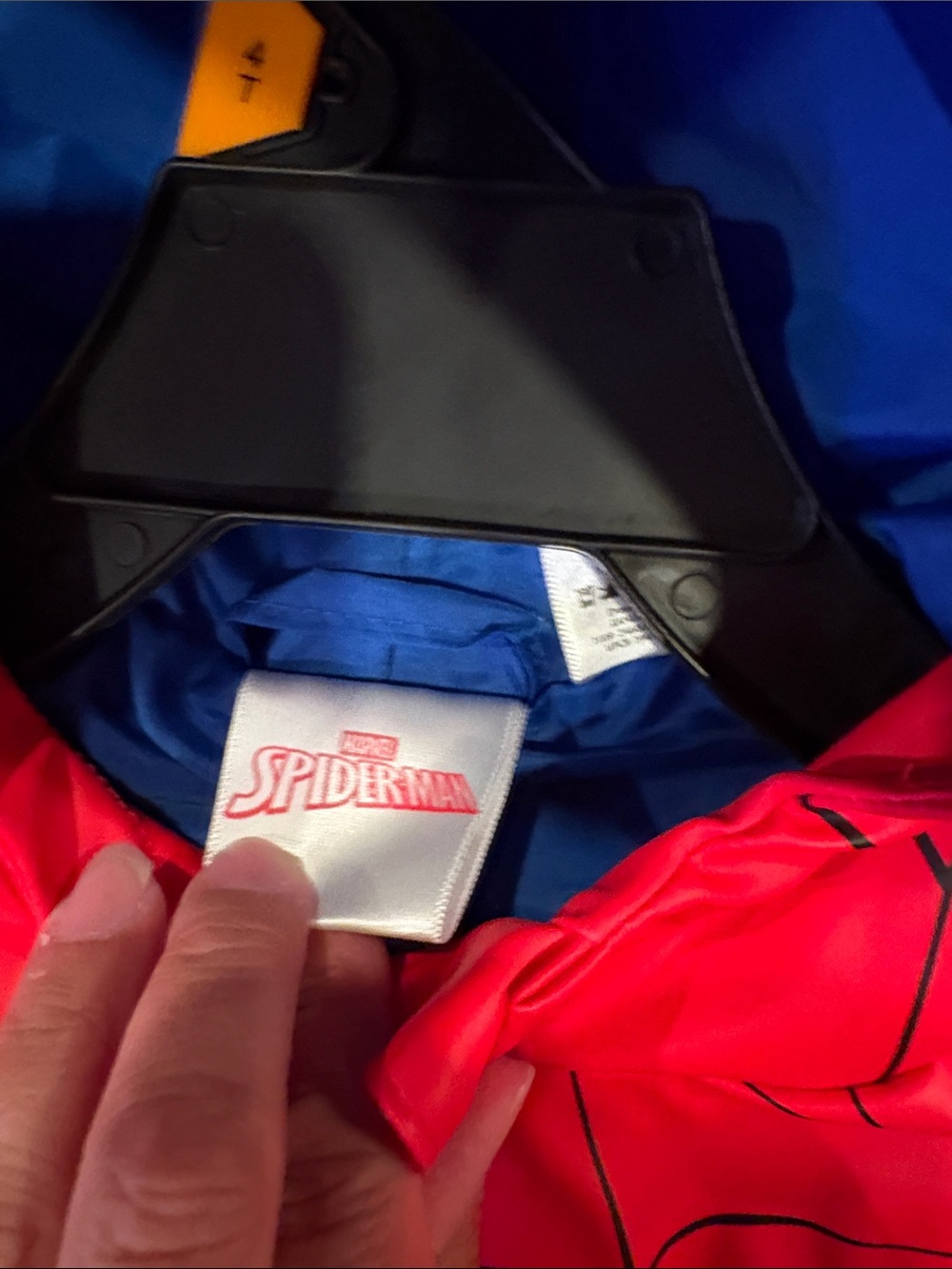 Marvel rain coat Red and Blue Spider-Man Hooded Jacket - Picture 4 of 6